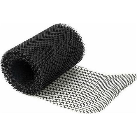 Protector de canalones de plástico de 18.800 cm, malla protectora para canalones, cubierta de red para canalones, 18800 cm (1/4)