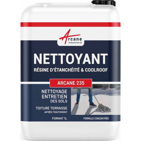 Nettoyant pour cool roof - résine d'étanchéité - Moquette de pierre - 1 L  - ARCANE INDUSTRIES (1/4)