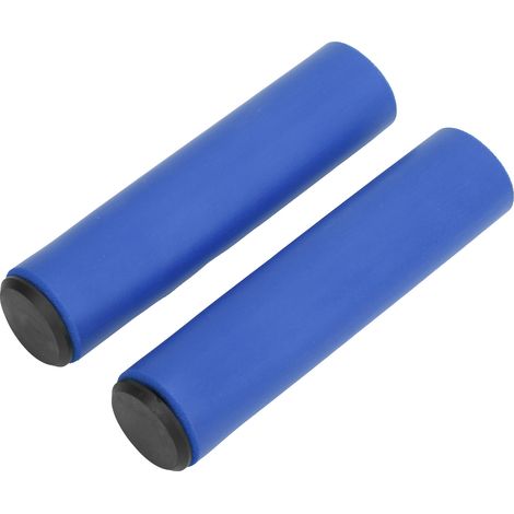 Leichte Silikon-Lenkergriffe (30 g, 1 Paar) für Mountainbikes, rutschfest, aus Schaumstoff, blau (1/5)