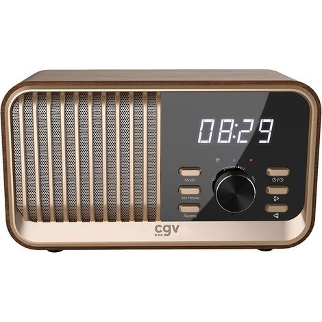 Radio FM portable - CVG - BeBop FM - Bluetooth - Batterie intégrée - Bois (1/4)