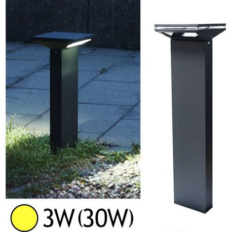 Borne LED extérieure - Haute - 3W - Blanc chaud - 240 Lumens - 30000H de durée de vie