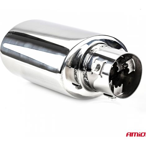 Embout de silencieux d'échappement en acier inoxydable MT 023 chromé amio-02355 (1/4)