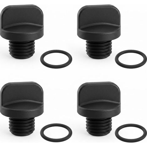 4 Pièces Bouchons de Vidange pour Pompe de Piscine R0446000, Joints toriques, pour sceller la Sortie d’Eau et remplacer pièces usées, compatibles avec Filtre (1/5)