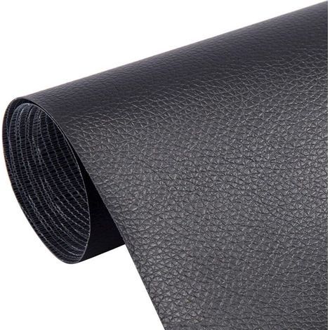 5 Pièces Patch Réparation Cuir, Kit De Patch en Cuir, Cuir Auto-adhésifs, Patch Cuir Autocollant, pour Siège Auto, Canapé, Meubles, Veste, 20 x 30 CM (Noir) (1/5)