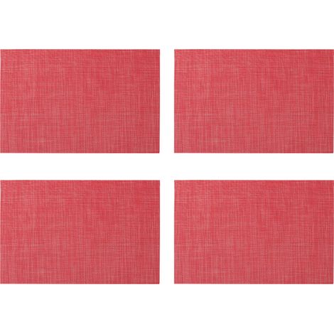 Tapis De Table Tressé - Résistant À La Chaleur Et Antidérapant - Pour Cuisine Salle À Manger Et Extérieur - Lot De 4 (1/5)
