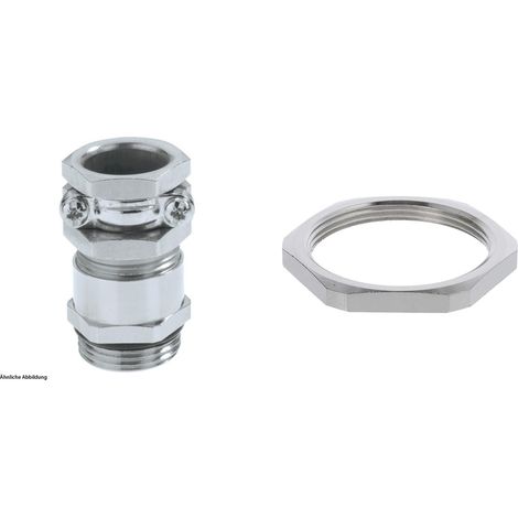 LAPP Presse-étoupe avec décharge de traction externe et contre-écrou M40x1.5 long avec insert en caoutchouc laiton (CuZn) nickelé Longueur de filetage 13,0 mm - 1 Stück