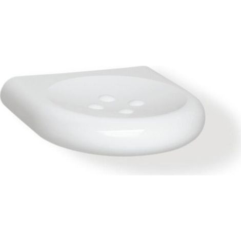 Jabonera Hewi SERIE 477 con botones B 12cm H 2.5cm T 12cm negro profundo