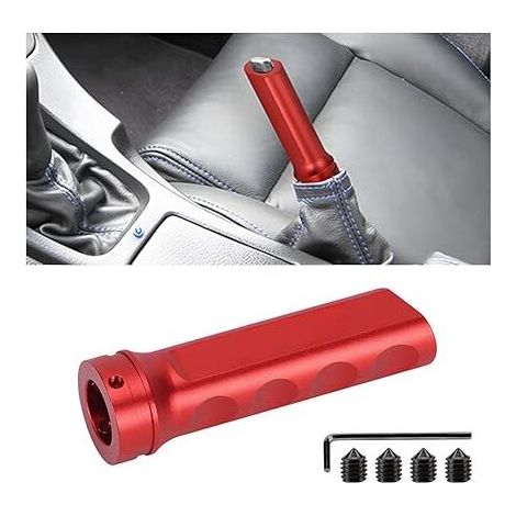 Protecteur de poignée de couvercle de frein à main en aluminium, couvercle de frein à main de voiture, la plupart des accessoires de modification de couvercle de frein à main de véhicule( (1/5)