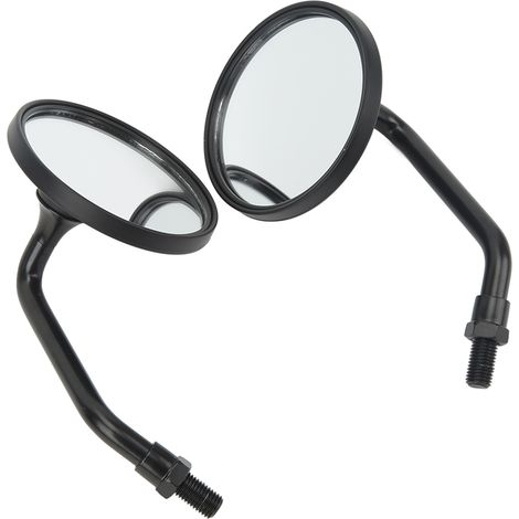 Rétroviseur universel 3,4 pouces, rétroviseurs de guidon à Vision large pour moto noir. (1/4)