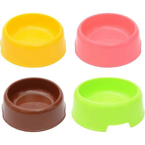 Lot de 4 gamelles pour chiens et chats en plastique - Style 6 (1/5)