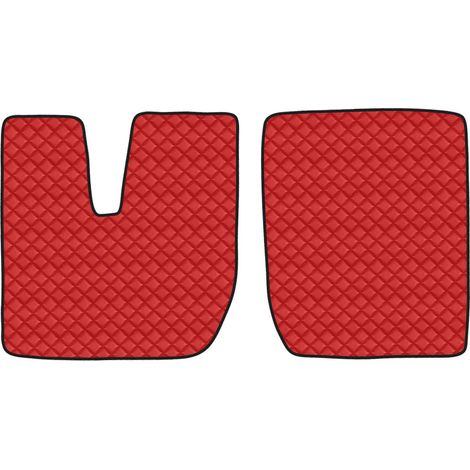 Coppia tappeti in Skeentex - Rosso - compatibile per Iveco Stralis (08/0212/12) - Iveco Stralis (07/1212/19) - Iveco Stralis Hi-Way (07/1208/16) - Iveco Stralis XP (09/1612/19) (1/2)