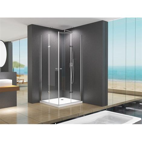 BuyLando Caroline 90x75x180 cm Eck Duschkabine Dusche (1/5)