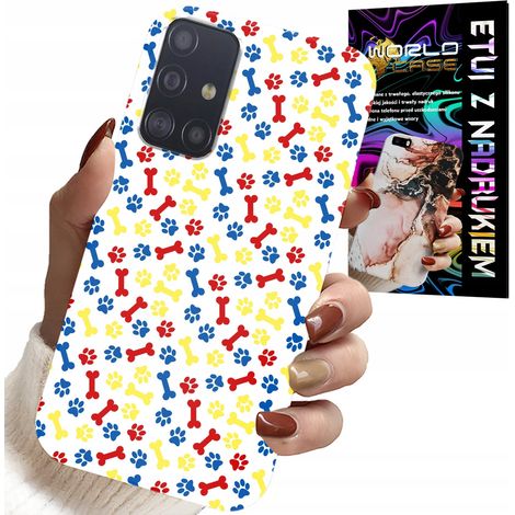 Funda para Samsung Galaxy A51 - Patas, huesos, dibujos animados de la Patrulla Canina + cristal (1/5)