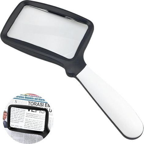 Lente d'ingrandimento per lettura, lente d'ingrandimento con luce, lente d'ingrandimento pieghevole 3X, 5 lenti LED a intensità regolabile per anziani con degenerazione maculare