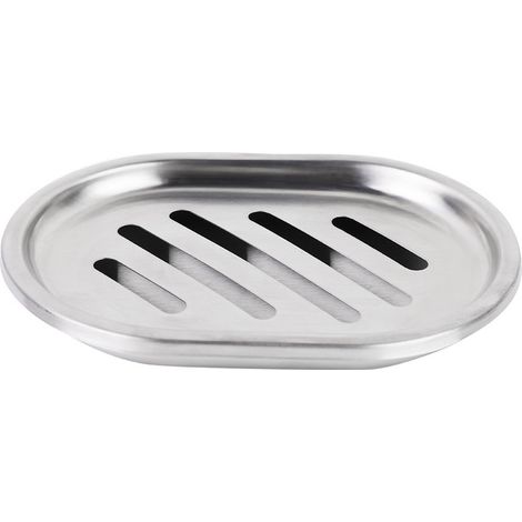 Savoniera, Acier inoxydable, 13 x 9 x 1,5 cm, Argent, polyvalent et pratique, pour un usage quotidien (1/5)