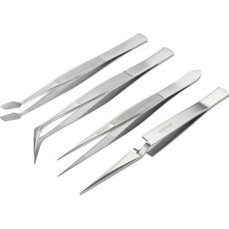 Basetech BT-2108046 Pinzetten-Set 4teilig (1/5)