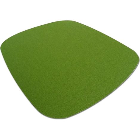 Coussin de Chaise, Laine Vierge, 30 Feuilles Vert mai, 37x35x0,5 cm (1/2)