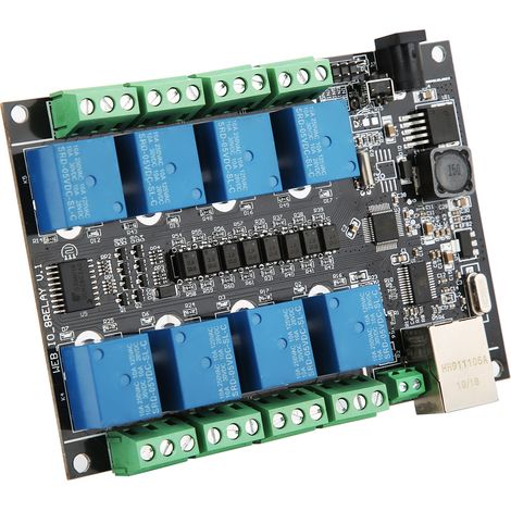 Module de commande PLC Relais réseau RJ45 8 canaux Accessoire industriel NC-1000 pour télécommande WiFi (1/5)