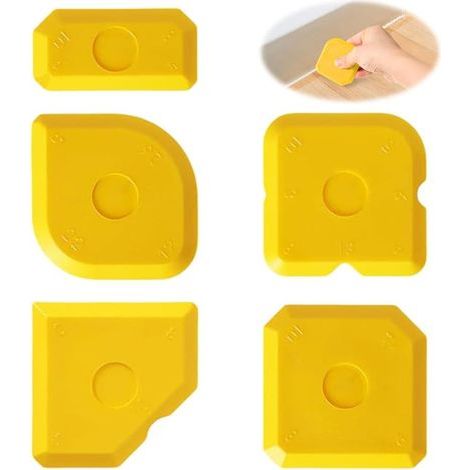 Set of 5 professional silicone spatulas, tool for removing and smoothing sealant (1/5)