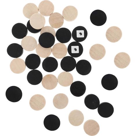 30 pièces en bois pour jeux de backgammon, dames et échecs (1/5)