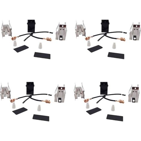 Juego de 4 receptáculos para quemadores, elemento calefactor,