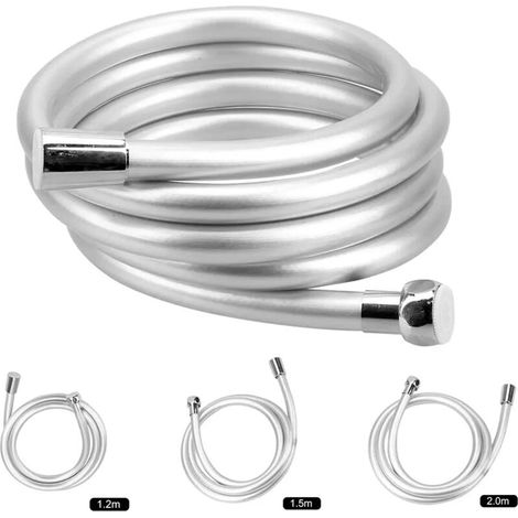 Tuyau De Douche - PVC - Résistant Haute Pression Et Température - Antitorsion - Raccord GI/2 Standard - 1,5 M (1/5)