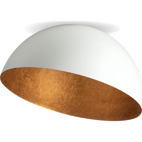 Plafoniera decorativa Sigma Sfera bianco/rame Ø70cm E27 (1/5)