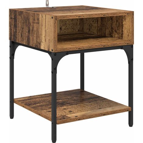 Maison Exclusive - Comodino Legno vecchio 40 x 40 x 50 cm Legno multistrato