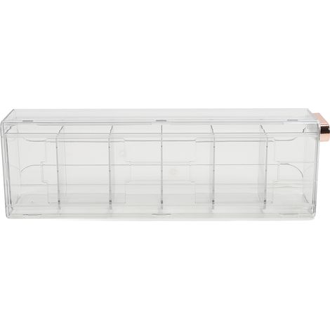 Boîtes de rangement pour sous-vêtements transparentes et amovibles, fixées au mur, robustes et polyvalentes, avec séparateurs pour chaussettes, tiroirs et placards. (1/5)