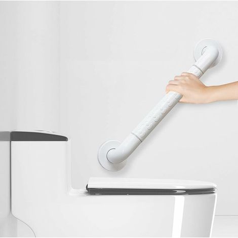 DEESSE SHOP - Barre d'appui pour baignoire, poignée de douche antidérapante de 40 cm/16 pouces, barre d'appui murale avec tube intérieur en acier inoxydable et étui extérieur en nylon (1/5)