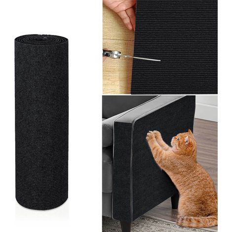 Tapis A Griffer Pour Chat - Polyester Adhésif Réutilisable - Pour Canapé Meuble Mur Porte Verre - 1 Pièce (1/5)