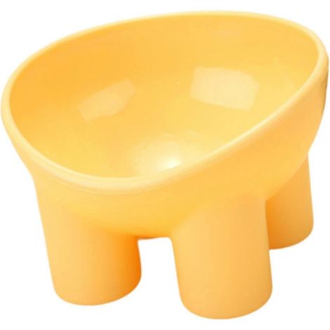 Gamelle surélevée pour chat, protège-cou, antidérapante et légère, pour chiens de petite et moyenne taille, gamelle pour chatons.-yellow (1/5)