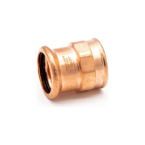 Premium Copper Press Fitting Coupler for Water & Gas - 28x3/4"