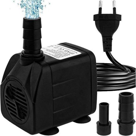 1 Mini pompe eau, 600 l/h débit, 10 W puissance, cble 1,5 m, pour aquarium bassin fontaine (1/5)