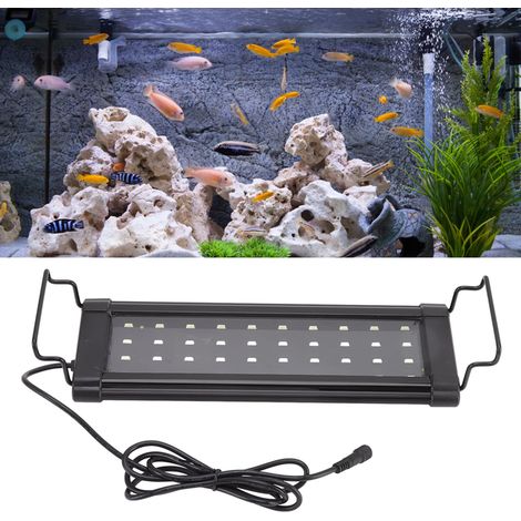 Lumière Aquarium pour Plantes et Poissons d'Eau Douce Spectre Complet Éclairage LED Ultrafin Haute Luminosité Support de Décoration pour Aquariums - AUTRES (1/5)