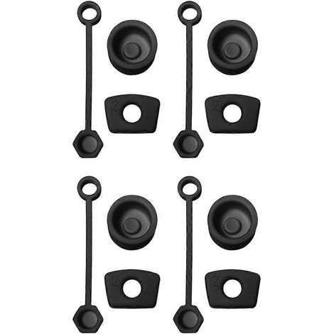 Ensemble de 4 bouchons anti-déversement pour Stanley Cup 2.0, kit anti-fuite en silicone avec capuchon de protection pour paille, bouchon anti-fuite carré (1/4)