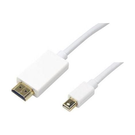 Logilink Cavo Monitor Mini DisplayPort (Thunderbolt) / HDMI 2m Bianco (1/2)