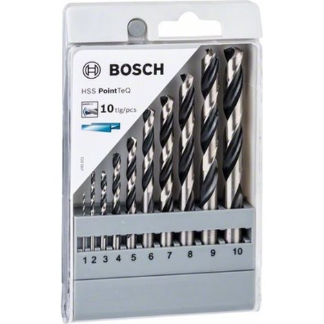 Juego de brocas HSS PointTeQ 10pcs Set BOSCH 2608577348