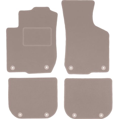 Beige Velours-Fußmatten für: Audi A3 8L Schrägheck (1996-2001)