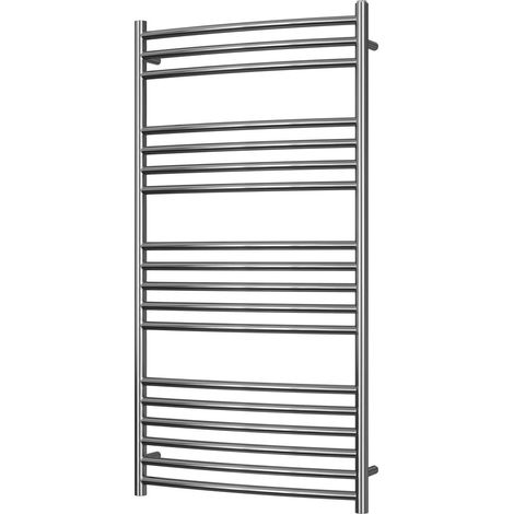 Aston - Stainless Steel Heated Towel Rail - H1200mm x W600mm - Curved