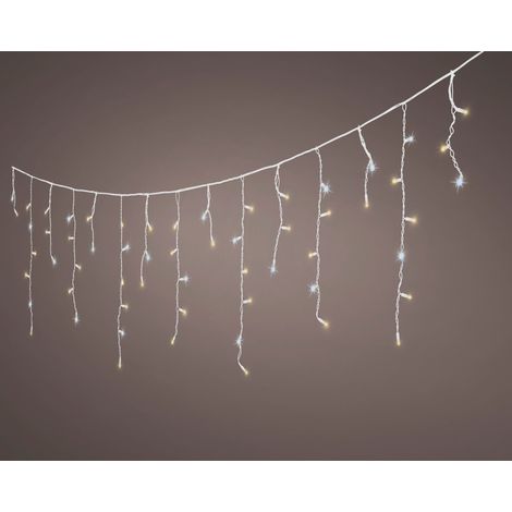 Tenda LED a ghiaccioli Pro-Lights 360 x 60 cm oro tenue Peraga Christmas