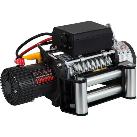 Treuil électrique de remorquage du treuil 12V 6125kg avec la corde en acier de 24m for le treuil électrique d'amateurs for le camion(1500W) (1/5)