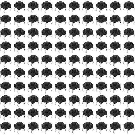 100 Stück wasserdichte, elektronische, berührungsempfindliche Drucktaster (6 x 6 x 5 mm)