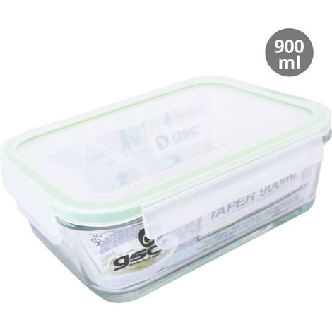 Taper hermetico rectangular cristal 900ml. GSC 2703106 (1/2)
