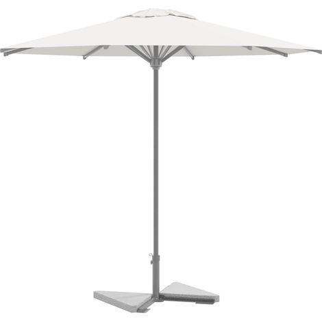 Schirmgewichtsscheiben 2 Stk. Grau Granit Dreieckig 14 kg