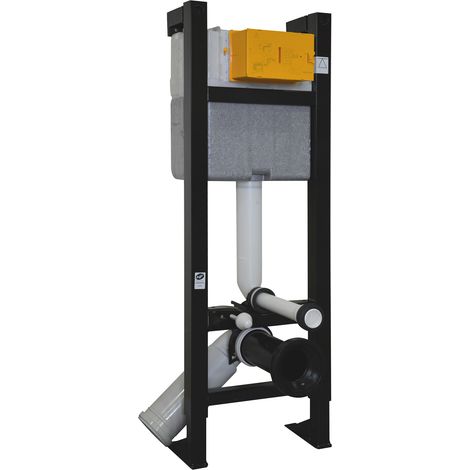Regiplast – Bâti-support WC autoportant NF – Plaque de commande 3/6L – Structure métallique anti-corrosion – Installation facile sans fixation murale (1/10)