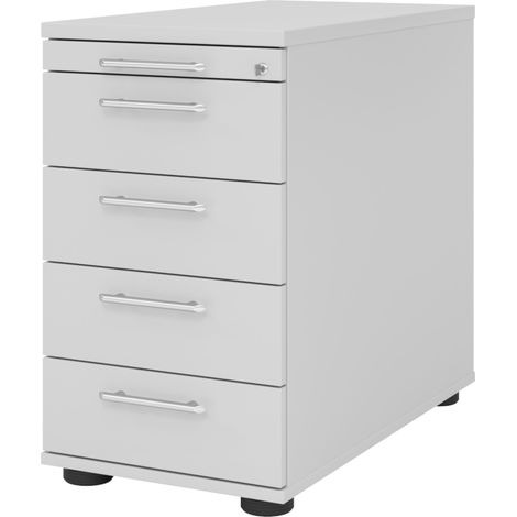 bümö office Standcontainer - mit 4 Schubladen Grau