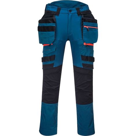 Pantaloni da lavoro Portwest DX4 con tasche rimovibili Blu 48