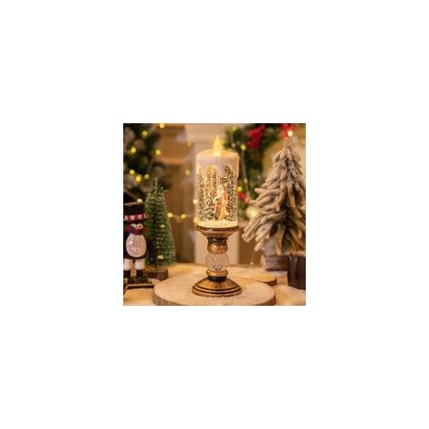 Grand Père Noël avec musique, idéal pour la décoration de la maison et des cadeaux (1/4)