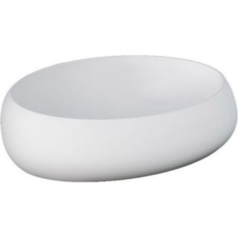 LAVABO DA APPOGGIO CLOUD OVALE Bianco Opaco Matt L. 58 cm
